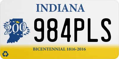 IN license plate 984PLS