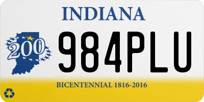 IN license plate 984PLU