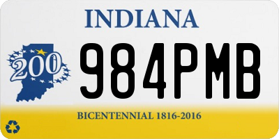 IN license plate 984PMB