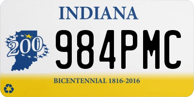 IN license plate 984PMC