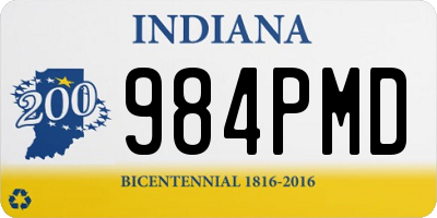 IN license plate 984PMD