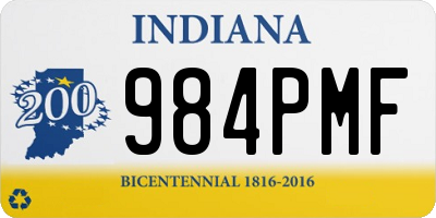 IN license plate 984PMF