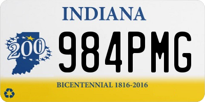 IN license plate 984PMG