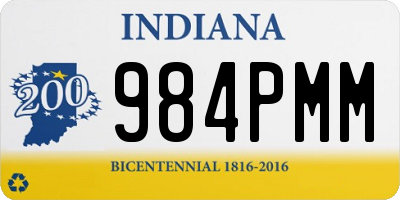 IN license plate 984PMM