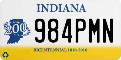 IN license plate 984PMN