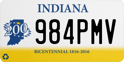 IN license plate 984PMV