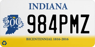 IN license plate 984PMZ