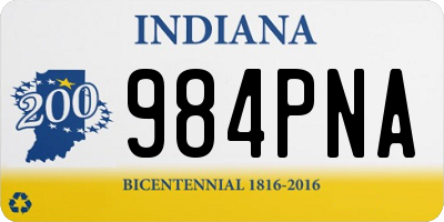 IN license plate 984PNA