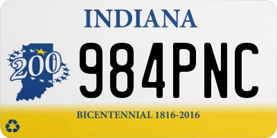 IN license plate 984PNC
