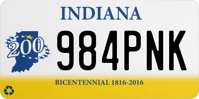 IN license plate 984PNK
