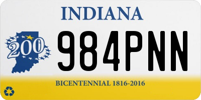 IN license plate 984PNN