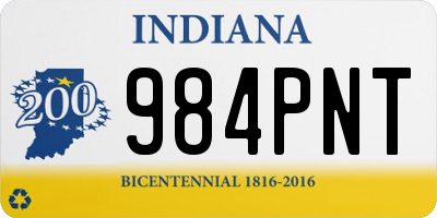 IN license plate 984PNT