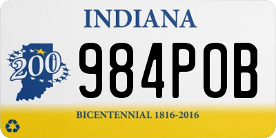 IN license plate 984POB