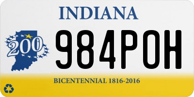 IN license plate 984POH