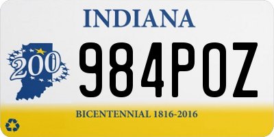 IN license plate 984POZ