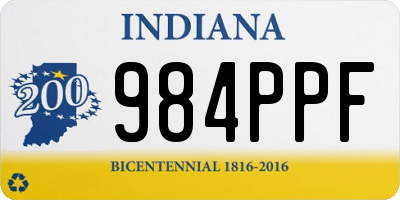 IN license plate 984PPF