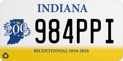IN license plate 984PPI