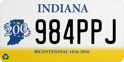 IN license plate 984PPJ