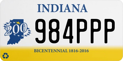 IN license plate 984PPP