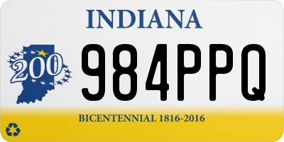 IN license plate 984PPQ