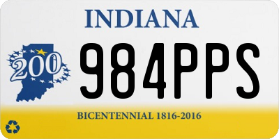 IN license plate 984PPS