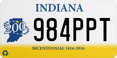 IN license plate 984PPT