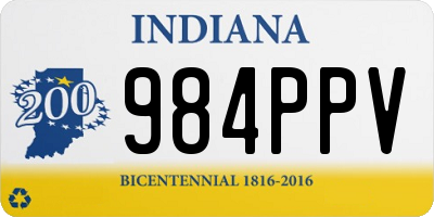 IN license plate 984PPV