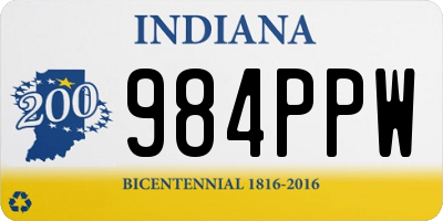 IN license plate 984PPW