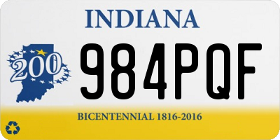 IN license plate 984PQF