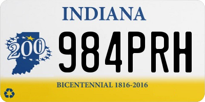 IN license plate 984PRH