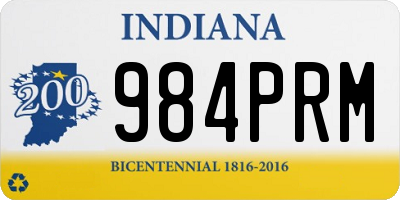 IN license plate 984PRM