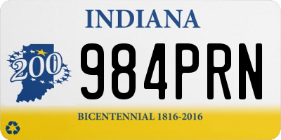 IN license plate 984PRN