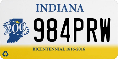 IN license plate 984PRW