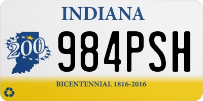 IN license plate 984PSH