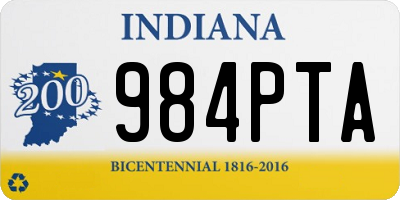 IN license plate 984PTA