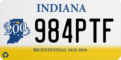 IN license plate 984PTF