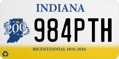 IN license plate 984PTH