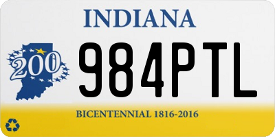 IN license plate 984PTL