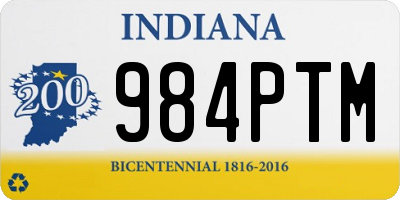 IN license plate 984PTM