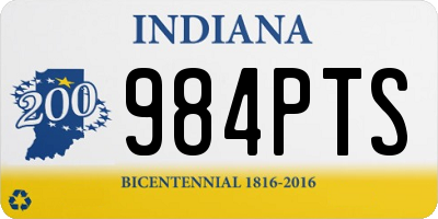 IN license plate 984PTS