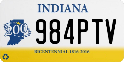 IN license plate 984PTV