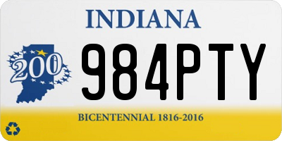 IN license plate 984PTY