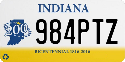 IN license plate 984PTZ