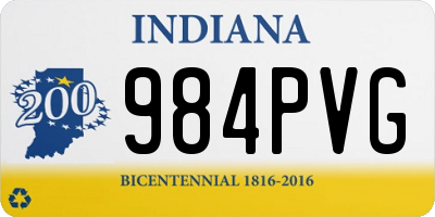 IN license plate 984PVG