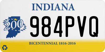 IN license plate 984PVQ