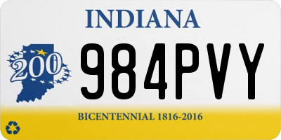 IN license plate 984PVY