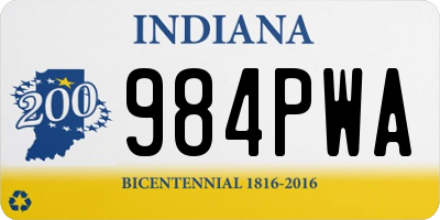 IN license plate 984PWA