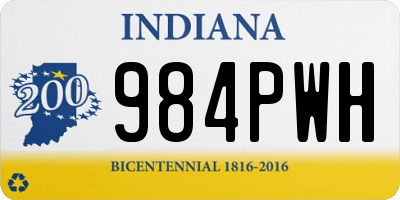 IN license plate 984PWH