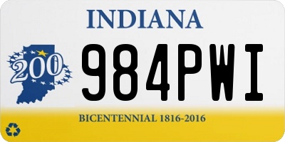 IN license plate 984PWI