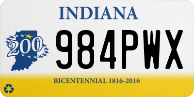 IN license plate 984PWX